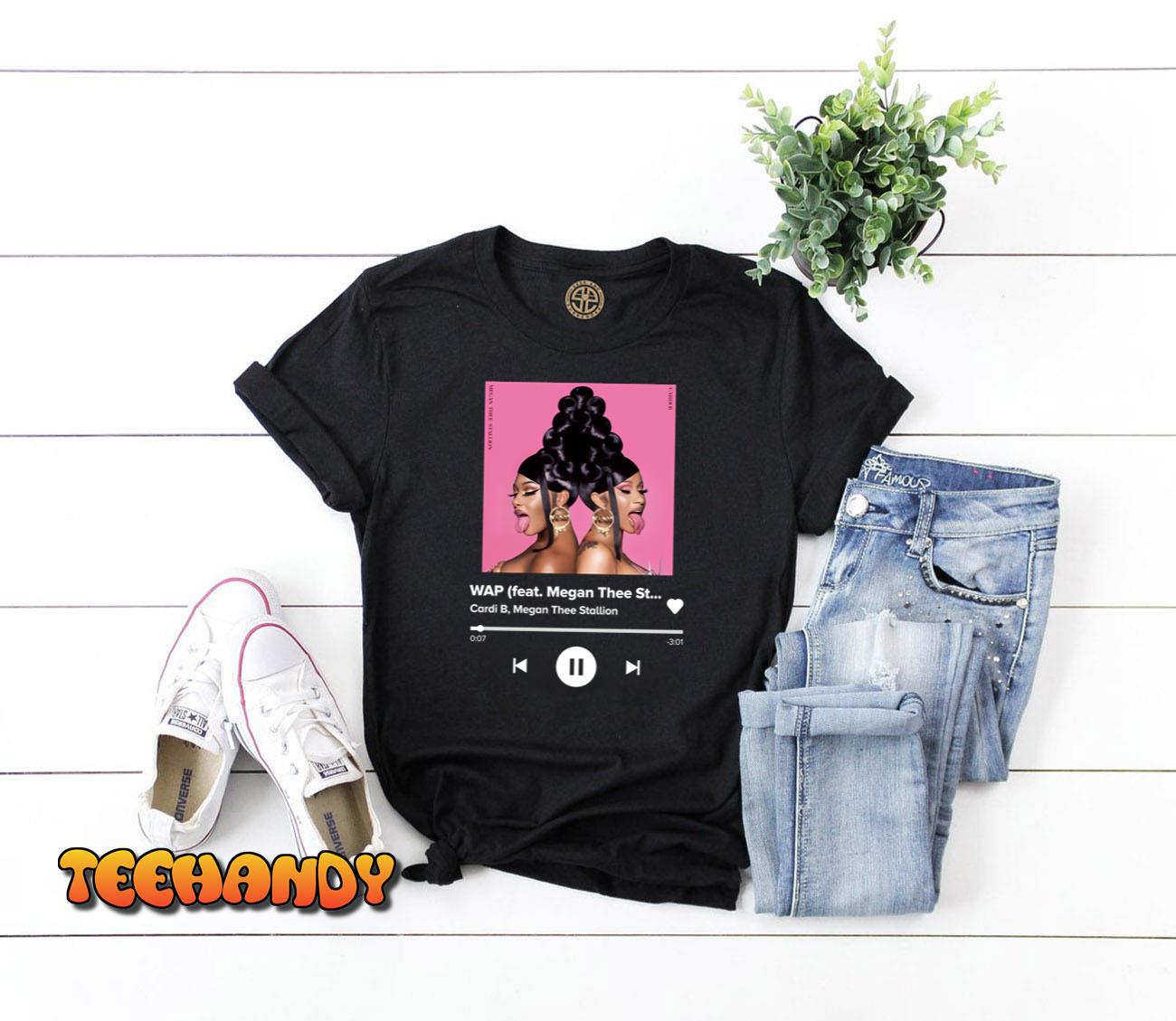 Cardi B Megan Thee Stallion Wap Lyric Unisex T-Shirt