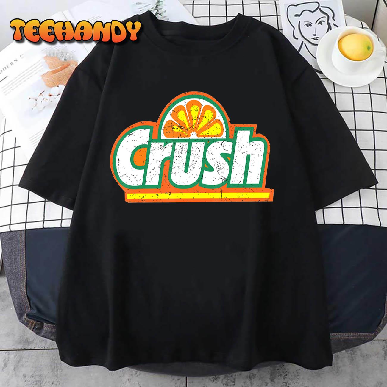 Crush Orange  Vintage Retro Design T-Shirt