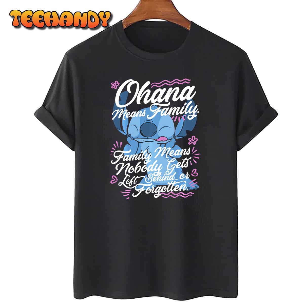 Disney Lilo & Stitch Stitch Day Ohana Means Family Long Sleeve T-Shirt