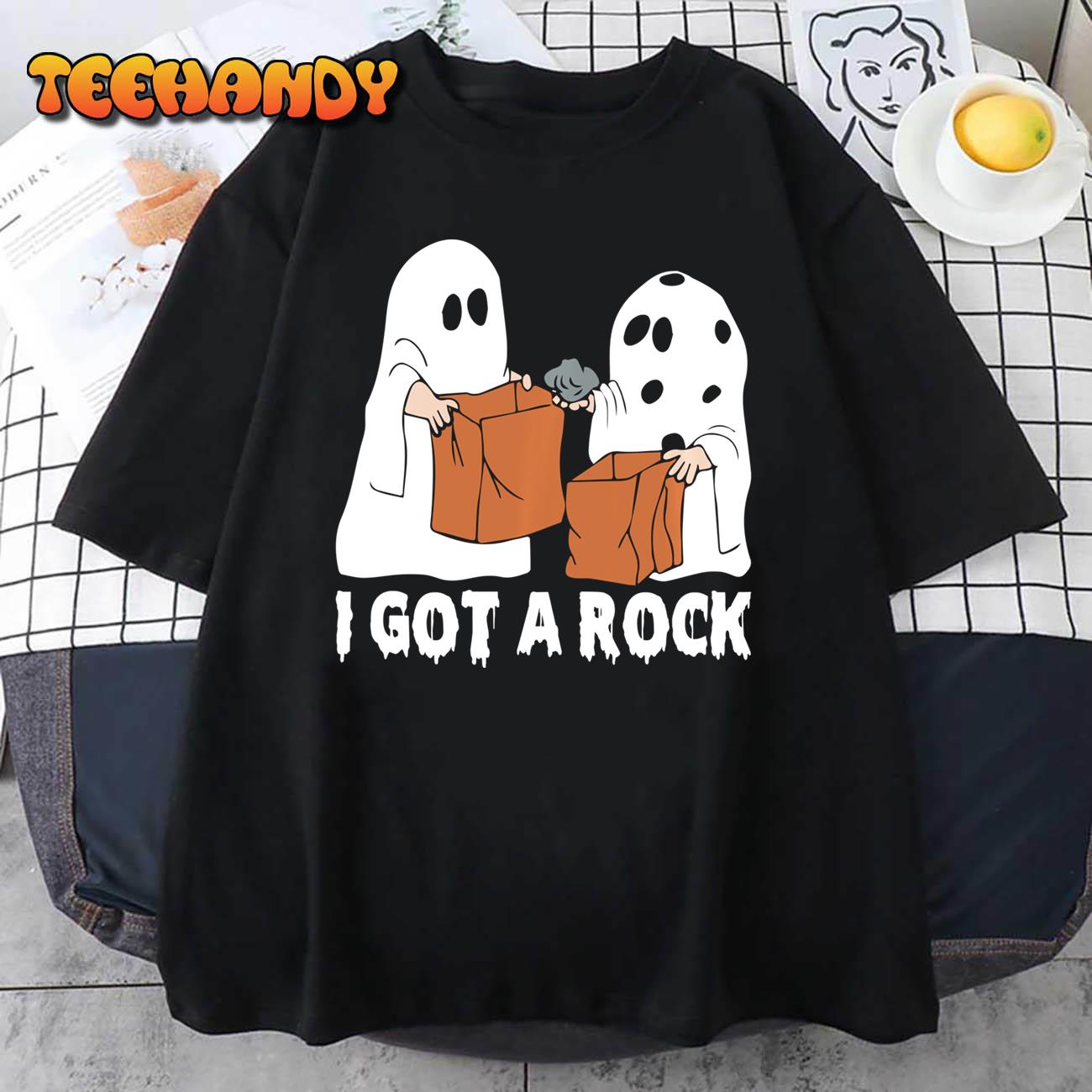 Funny Boo Ghost Scary I Got A Rock Halloween Pullover Hoodie