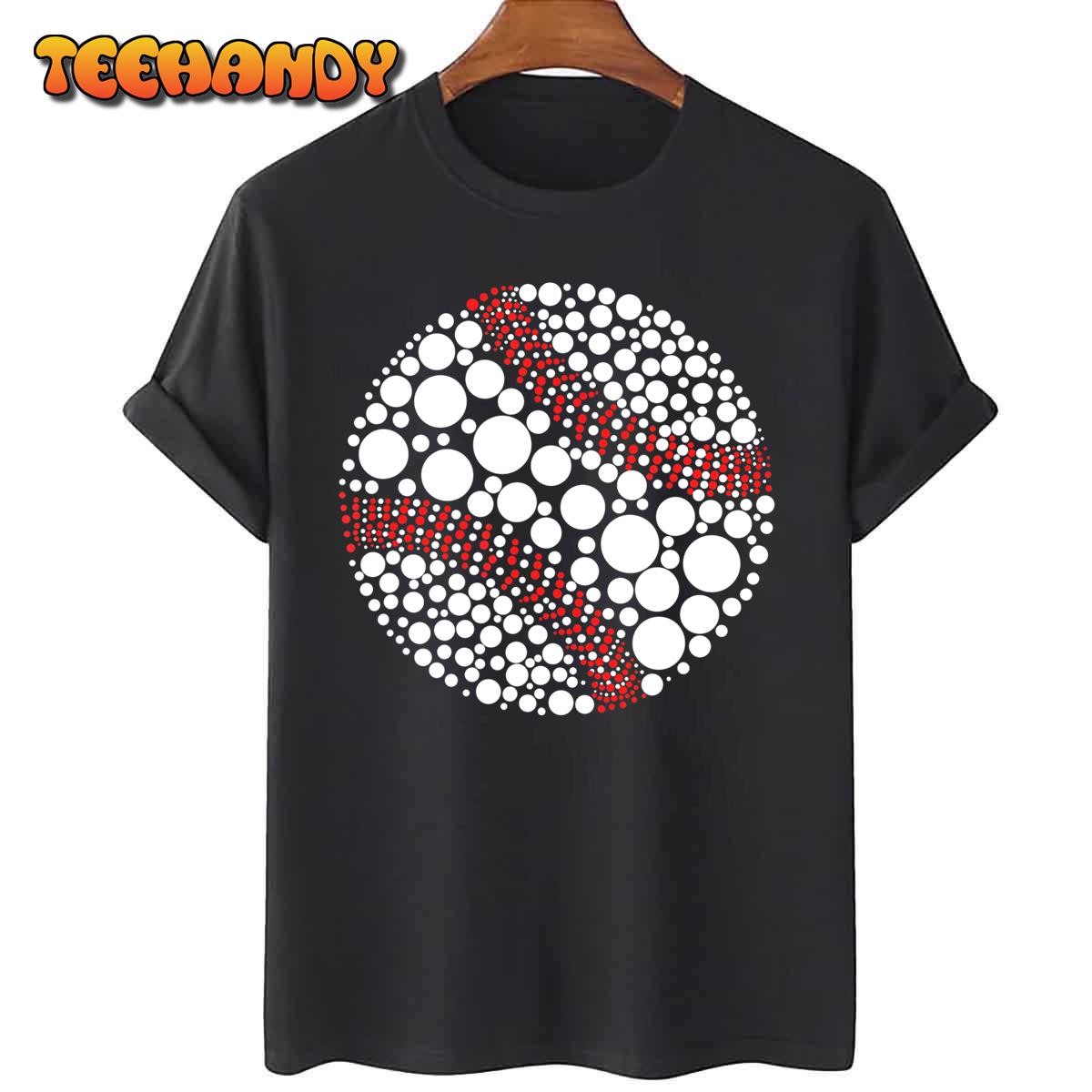 Funny Polka Dot Baseball Lover Player International Dot Day T-Shirt