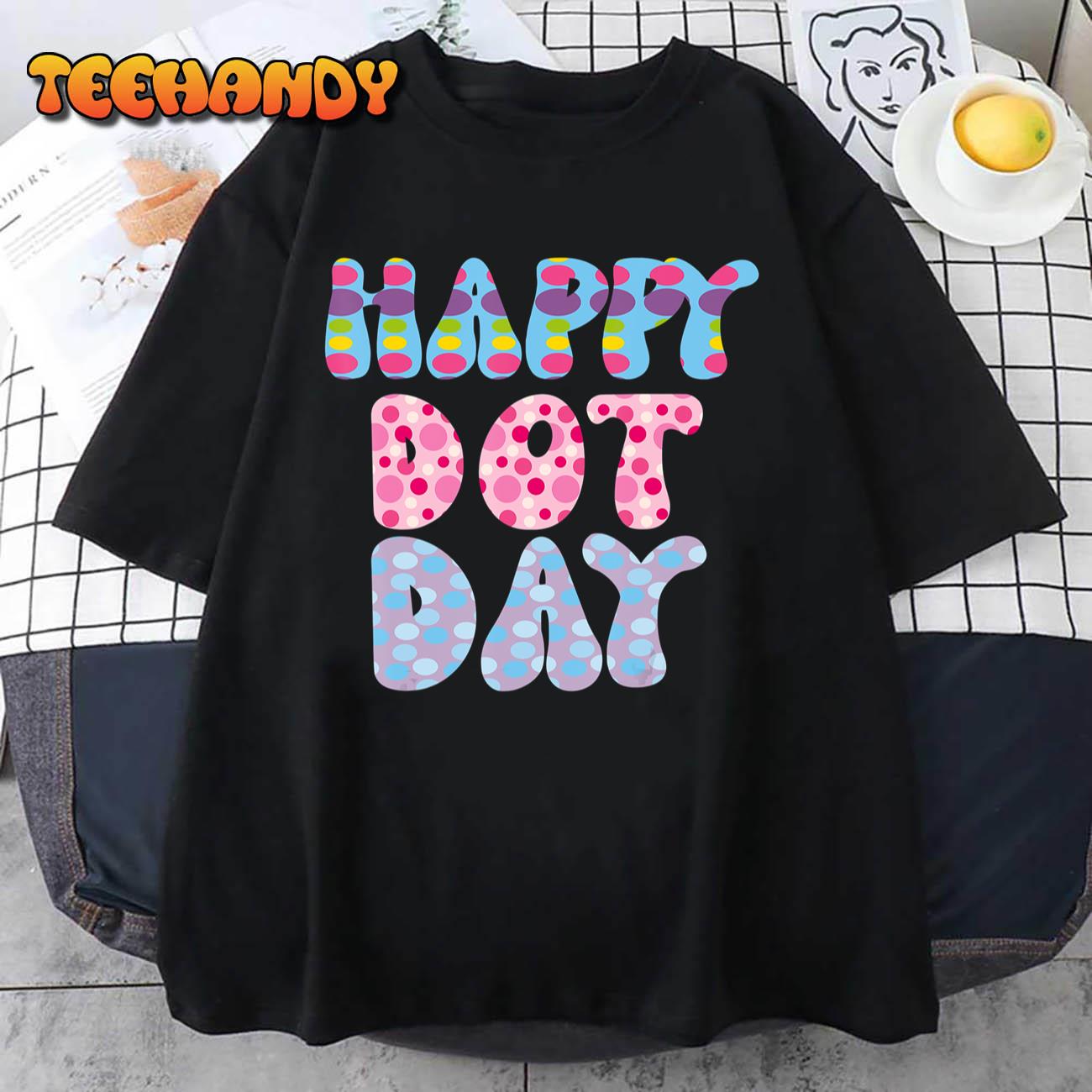 International Dot Day Costume Colourful Groovy Retro Vintage T-Shirt