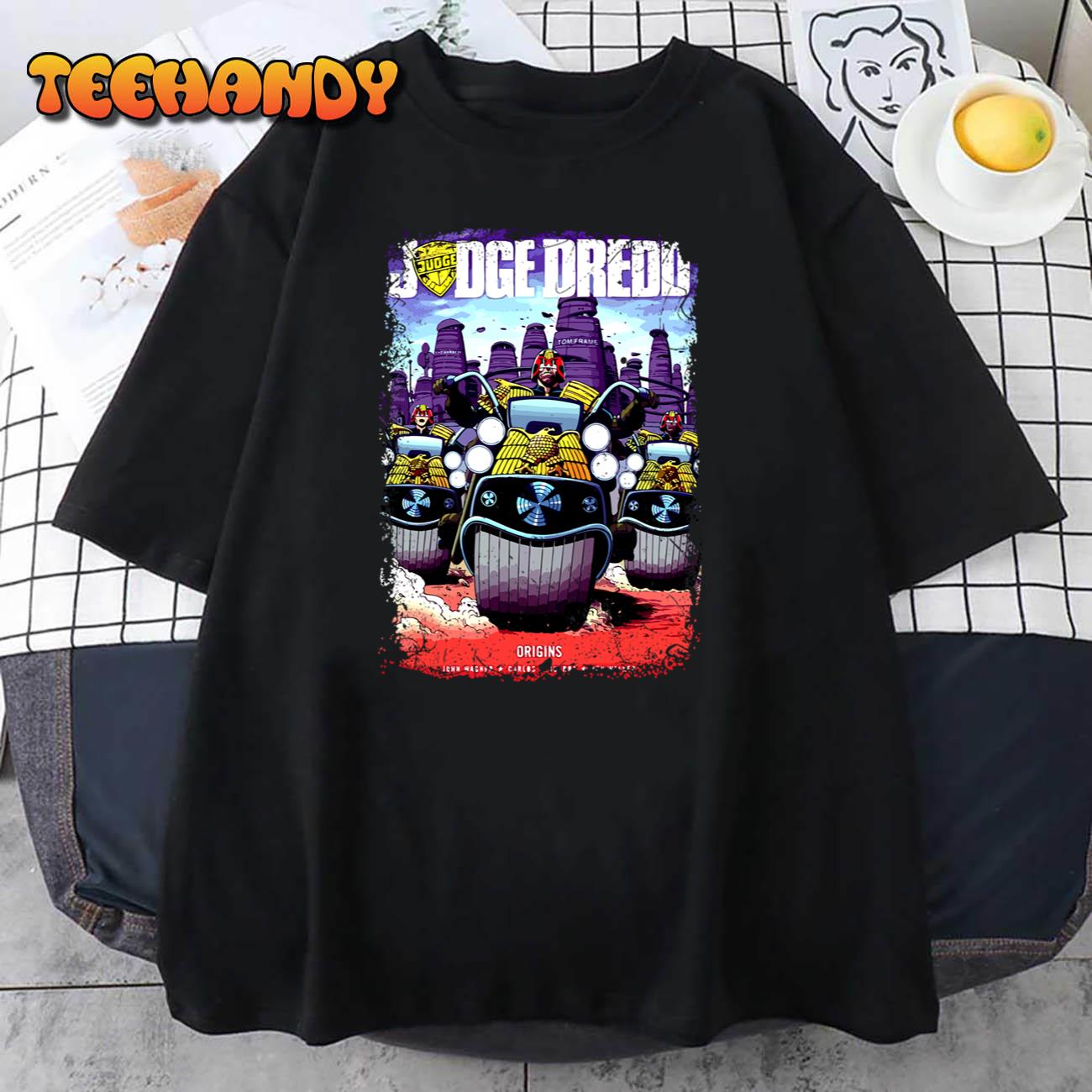 Judge Dredd Comic Book Cover Unisex T-Shirt