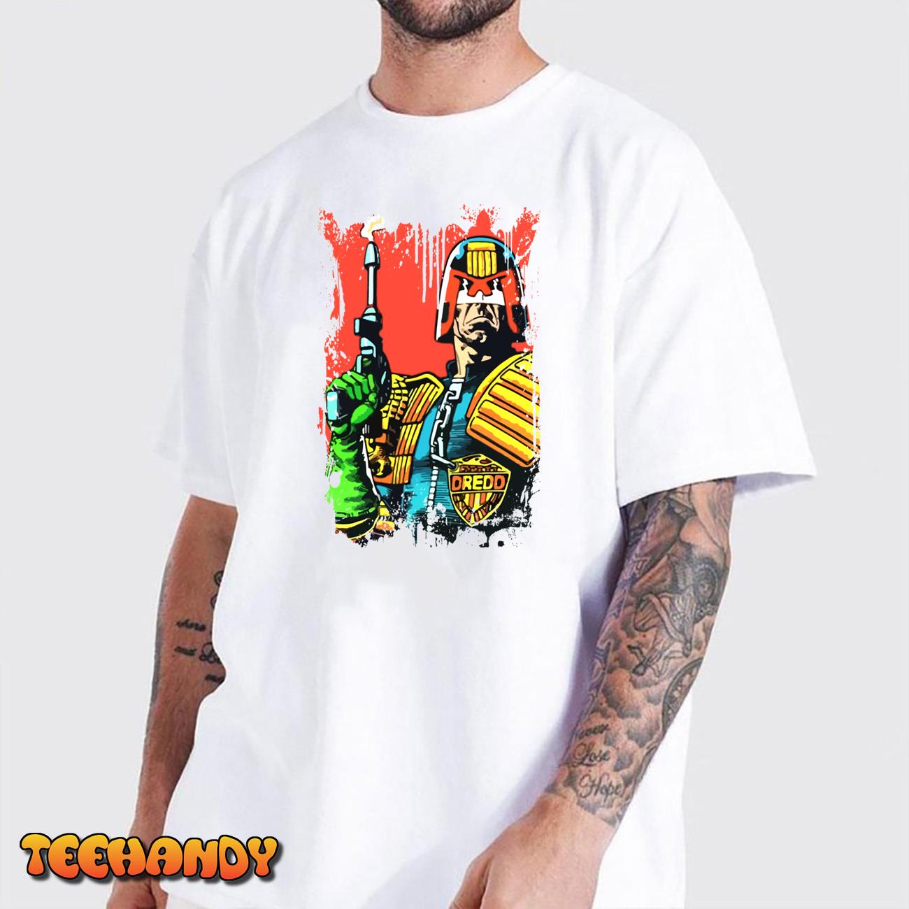 Judge Dredd Comic Funny Gift Unisex T-Shirt