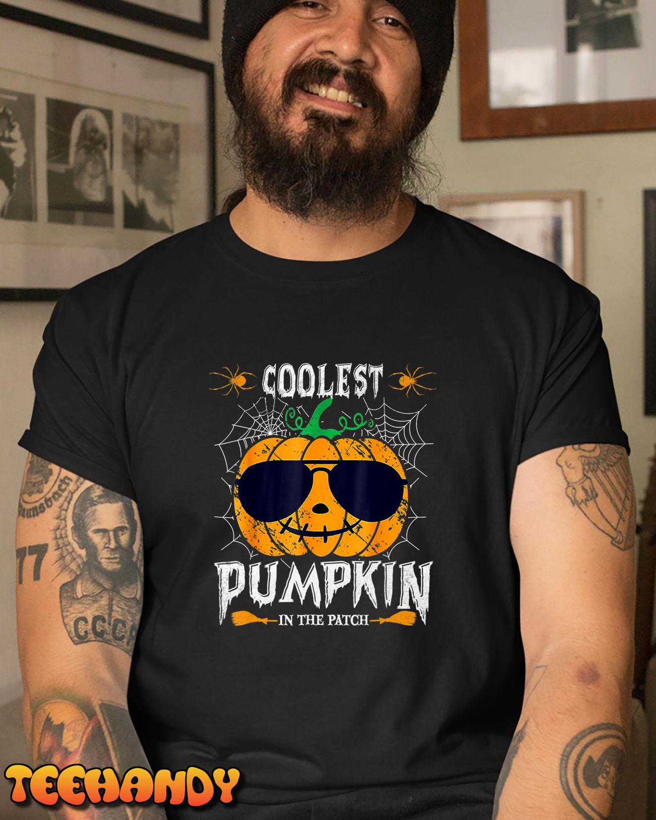 Kids Coolest Pumpkin In The Patch Halloween Boys Girls Men T-Shirt