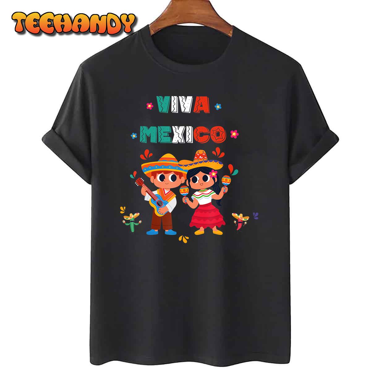 Kids Mexican Independence Day Maracas September 16 Toddler T-Shirt