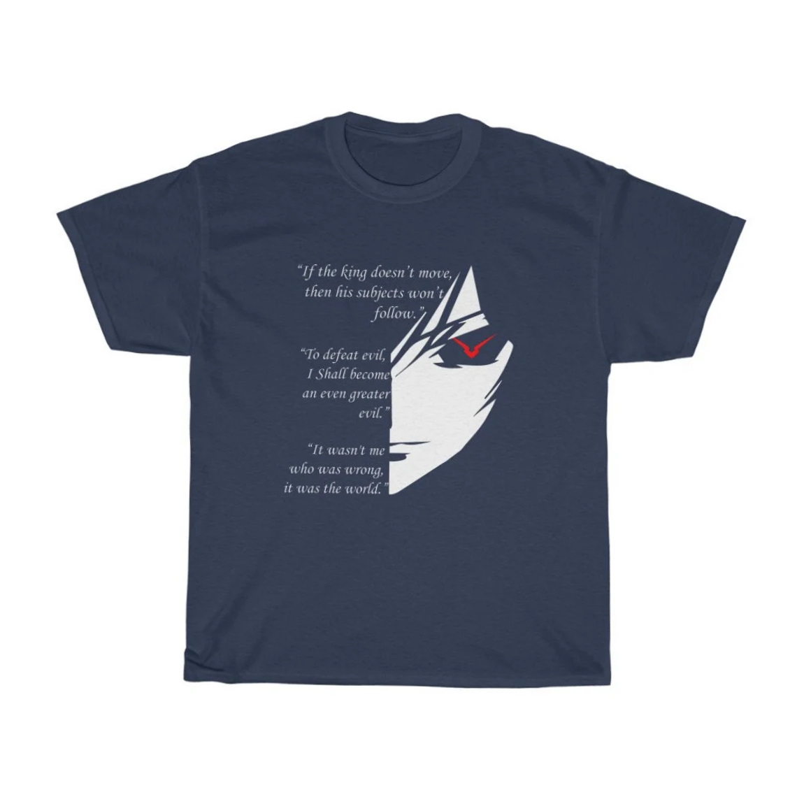 Lelouch Quotes Shirt Code Geass Anime Unisex T Shirt