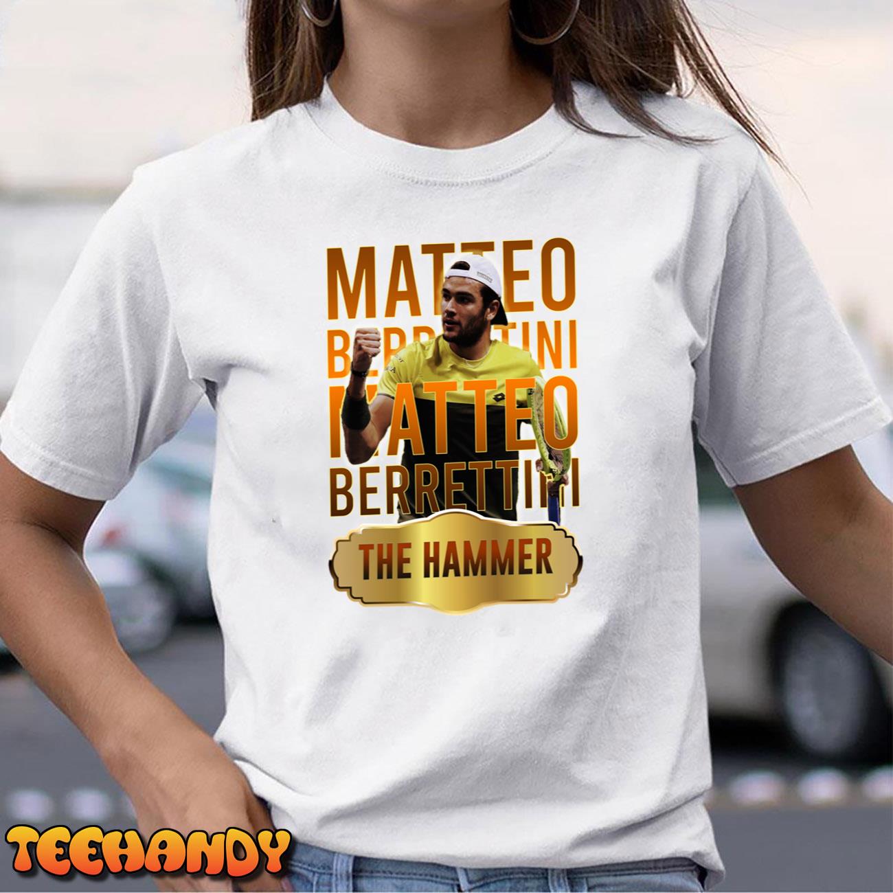 Matteo Berrettini Tennis Champion The Hammer Unisex T-Shirt