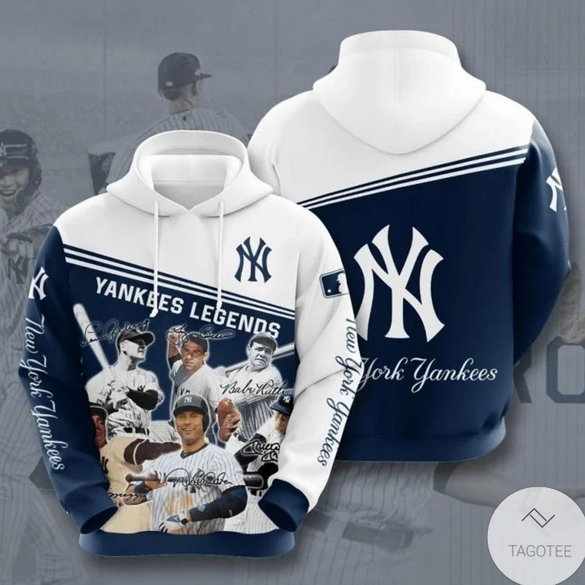 Mlb New York Yankees Legends 3D Hoodie