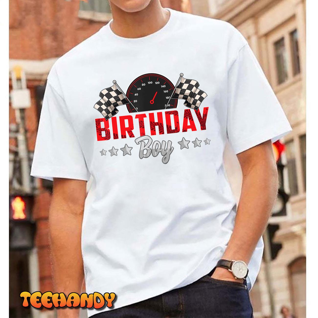 Race Car Birthday Party Racing Family Birthday Boy Pit Crew T-Shirt