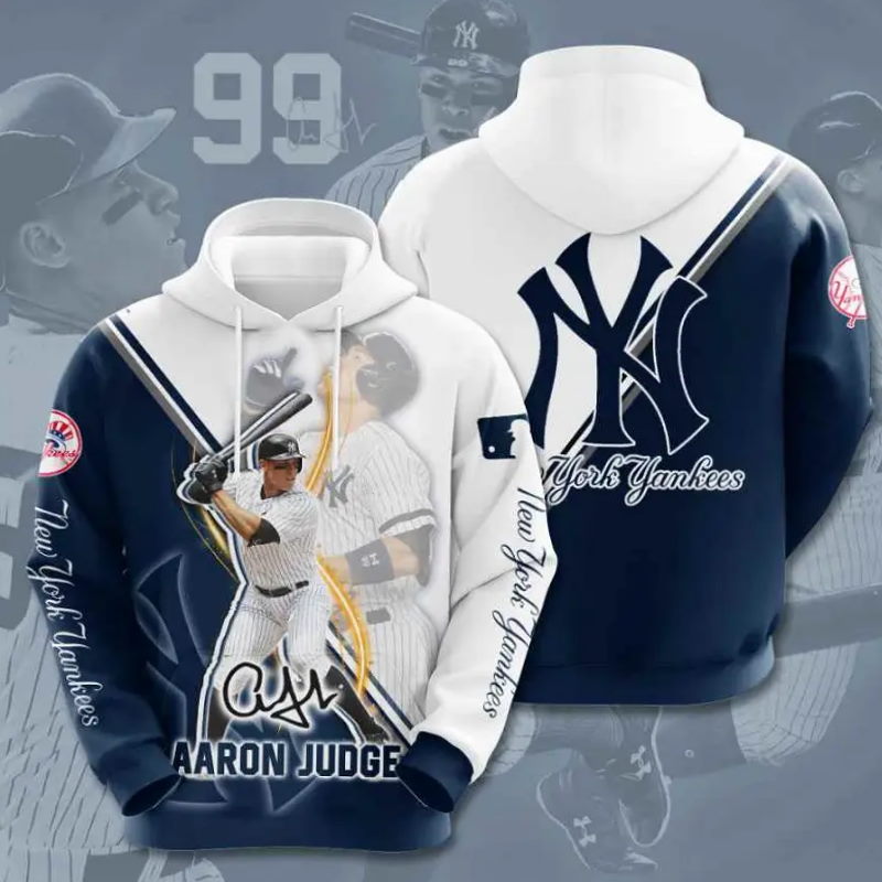 Sports Baseball Mlb New York Yankees Aaron Judge Usa 3D Hoodie