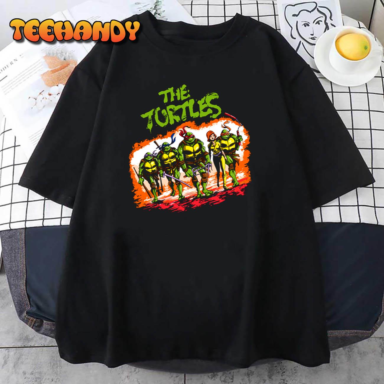 Vintage The Ninja Turtles Superhero Cartoon Movie Unisex T-Shirt