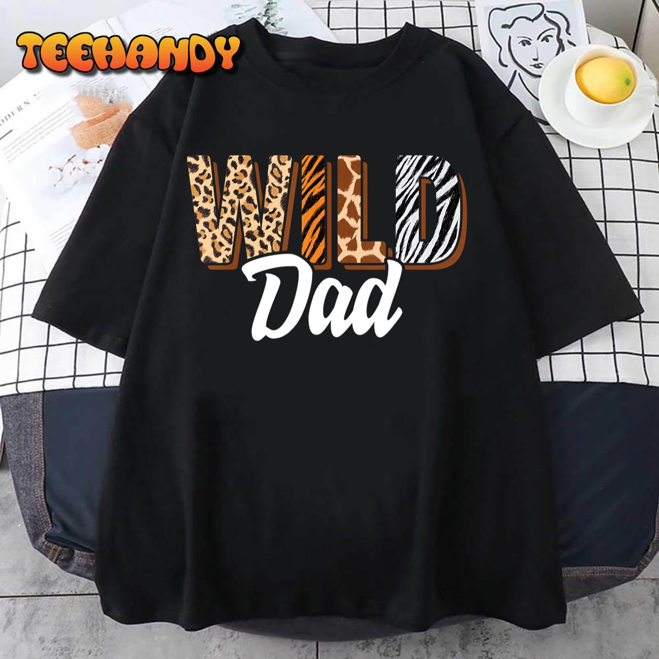 Wild Dad Zoo Born Two be Wild B-day Safari Jungle Animal T-Shirt