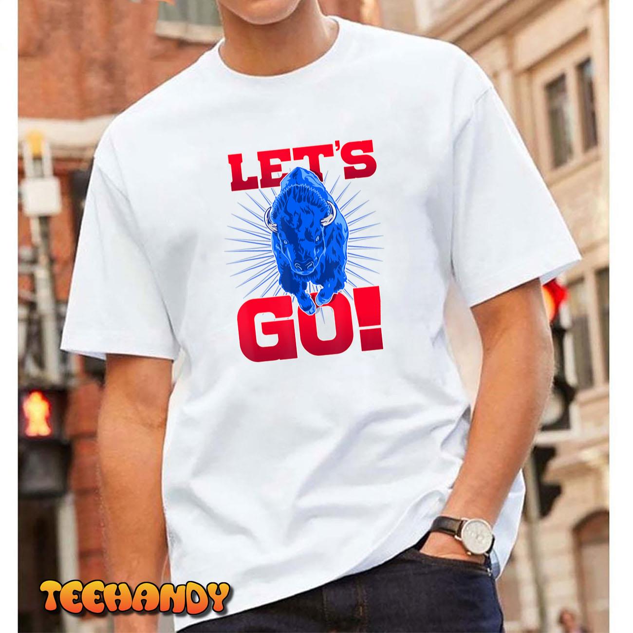 WNY Pride T-Shirt – Red & Blue Buffalo – Let’s Go Buffalo T-Shirt