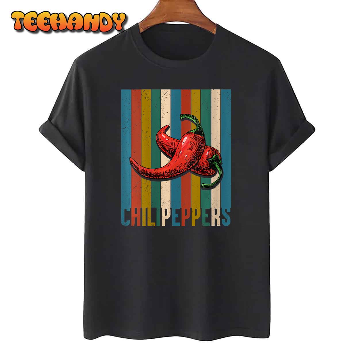 Womens Red Chili-Peppers, Red Hot Vintage Chili-Peppers T-Shirt