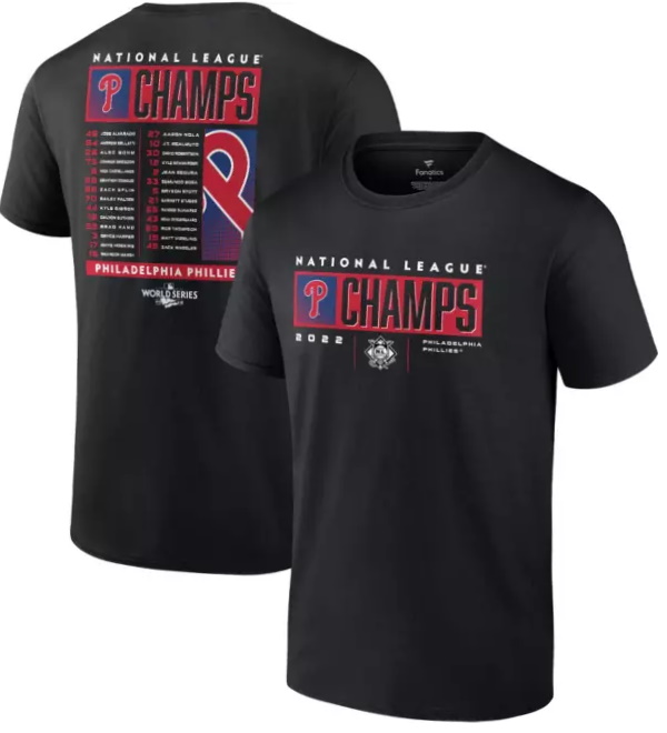 2022 National League Champions Philadelphia Phillies Roster T- Shirt