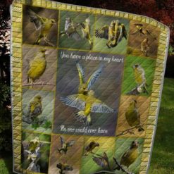3D Bird You Have Place In My Heart  Quilt Blanket