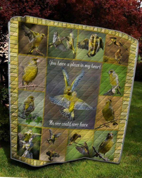 3D Bird You Have Place In My Heart  Quilt Blanket