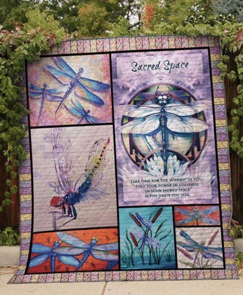 3D Dragonfly The Dreamer In You Christmas Gift Quilt Blanket