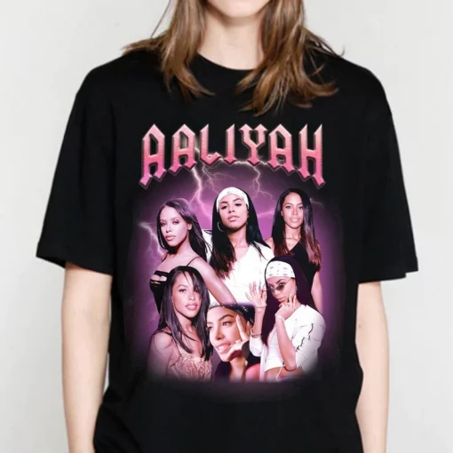Aaliyah Vintage Queen of Urban Pop T Shirt, 90s Aaliyah Princess of R&B Vintage Sweatshirt