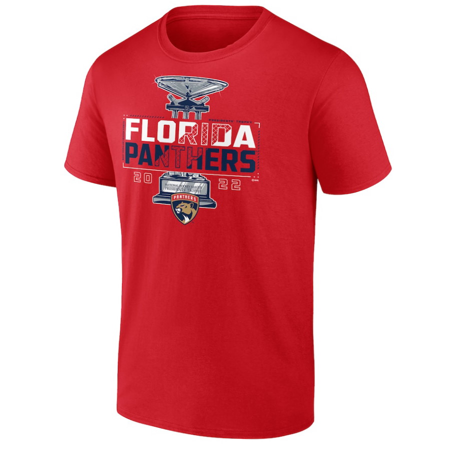 Florida Panthers 2022 Presidents Trophy T Shirt 1