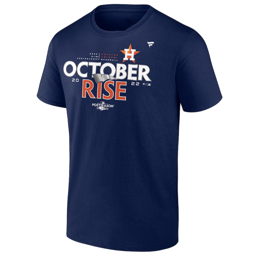 Houston Astros October Rise 2022 Postseason Locker Room T Shirt 4