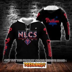 Philadelphia Phillies NLCS 2022 Postseason 3D Black Hoodie