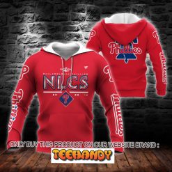 Philadelphia Phillies NLCS 2022 Postseason 3D Red Hoodie
