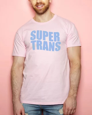 SUPER TRANS – Power Blueprint on T-shirt