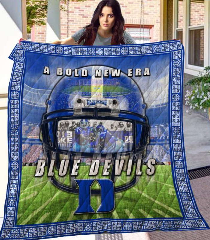 A Bold New Era Blue Devils Quilt Blanket