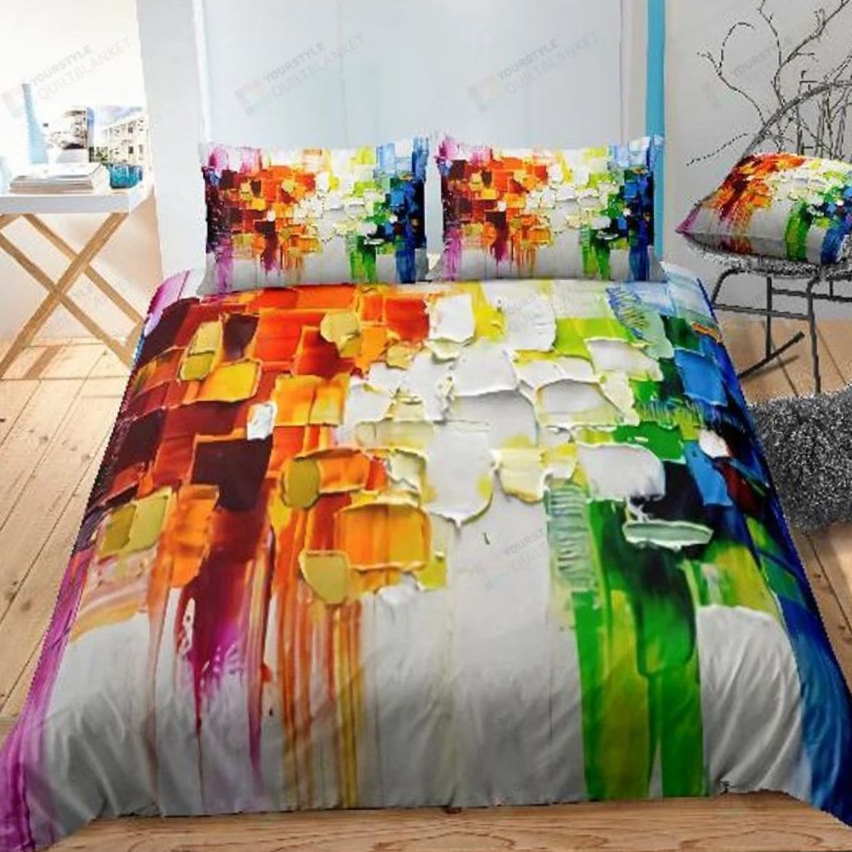 Abstract Art Cotton Spread Comforter 3D Bedding Set