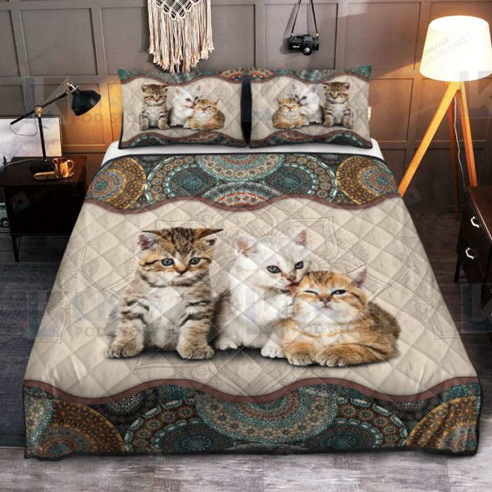 Adorable Kitties All Over Printed Bedding Set