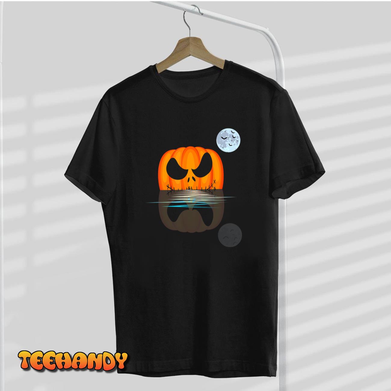 Adult Pumpkin Costume For Halloween Funny Scary Men Women T-Shirt