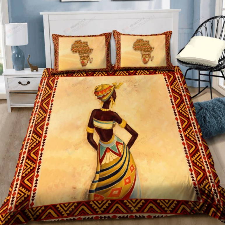 African Women All Over Printed Bedding Set