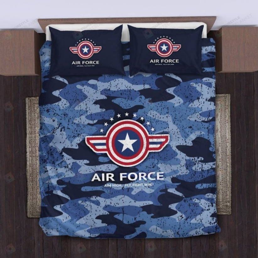 Air Force All Over Printed 3D Bedding Set