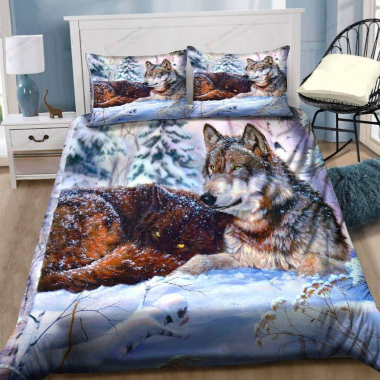 Alaskan Tundra Wolf 3D Bedding Set