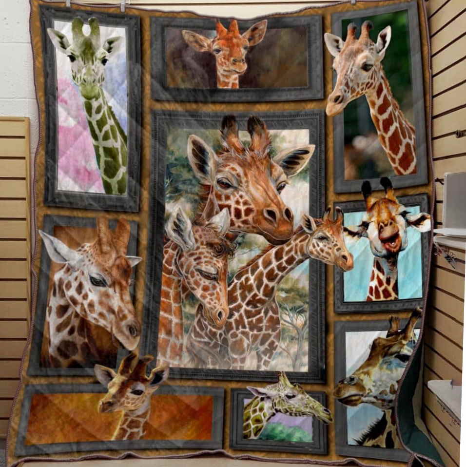 All Over Print Giraffei Like Your Neck 3D Quilt Blanket