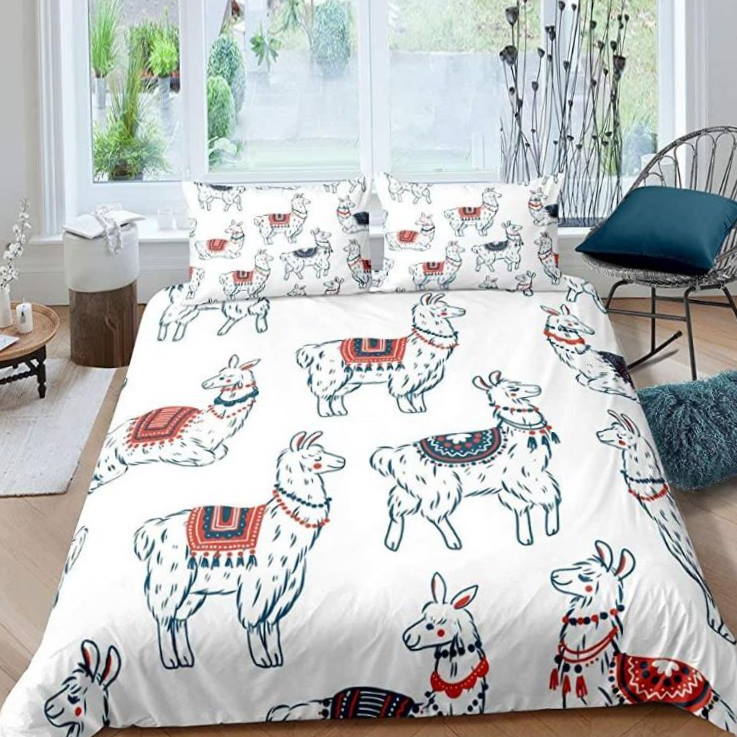 Alpaca Spread Comforter 3D Bedding Set