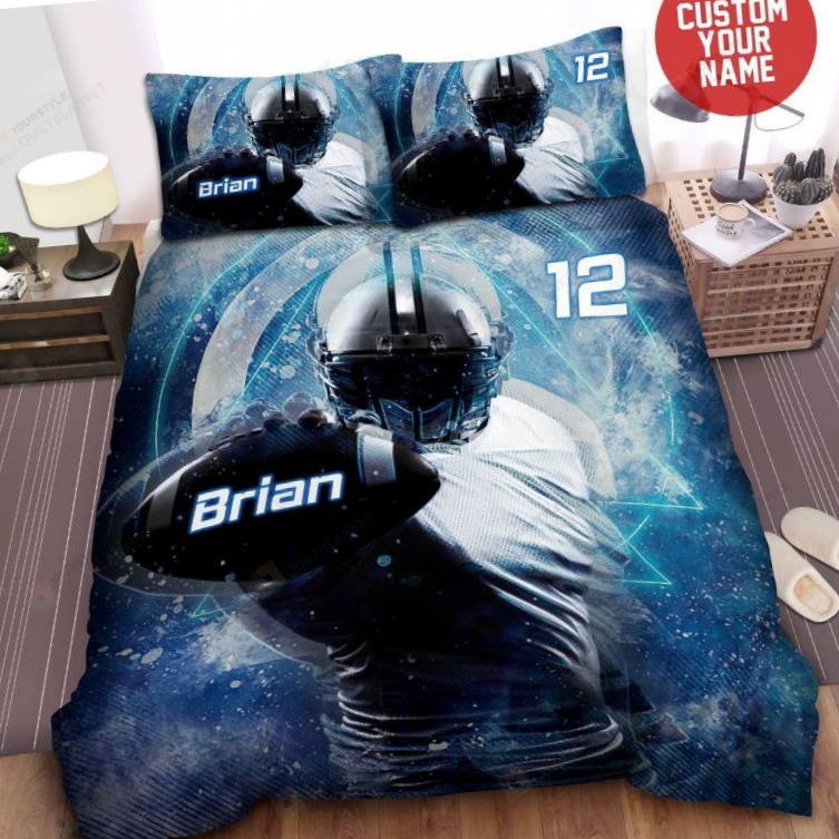 American Football Player 3D Bedding Set