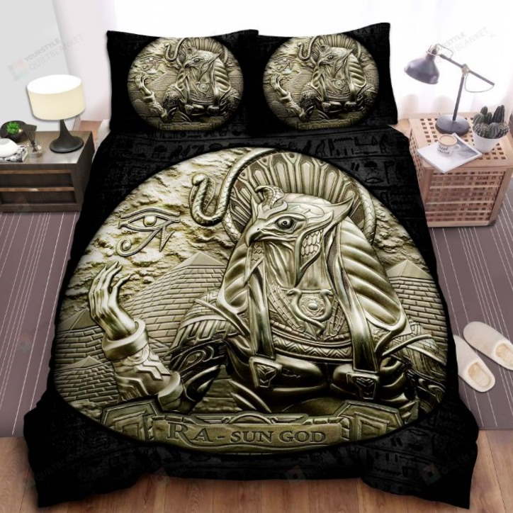 Ancient Egypt Sun God 3D Bedding Set