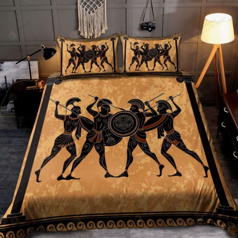 Ancient Greek Warrior 3D Bedding Set