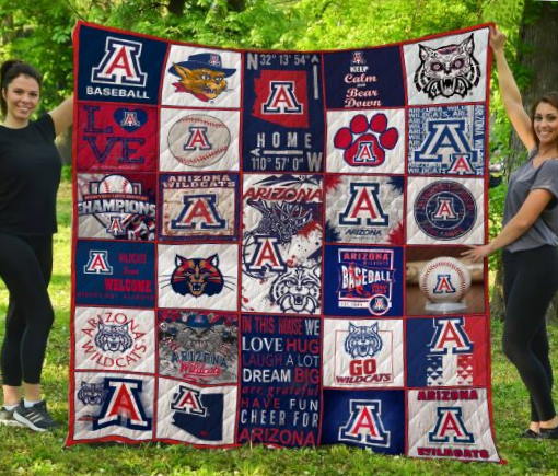 Arizona Wildcats 3D  Quilt Blanket