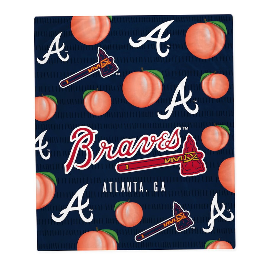 Atlanta Braves Hometown Logo Fleece Blanket