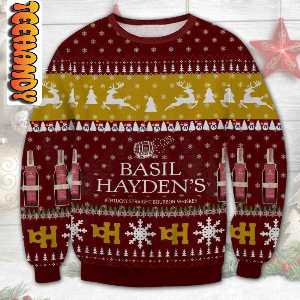 Basil Hayden’s Whiskey Ugly Christmas Sweater