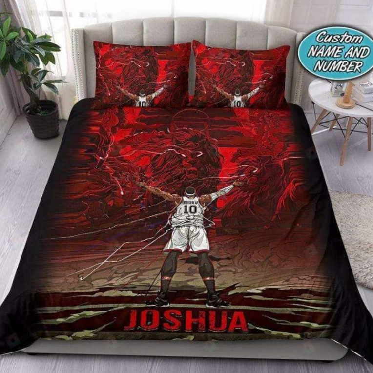 Basketball Red Lion 3D Bedding Set