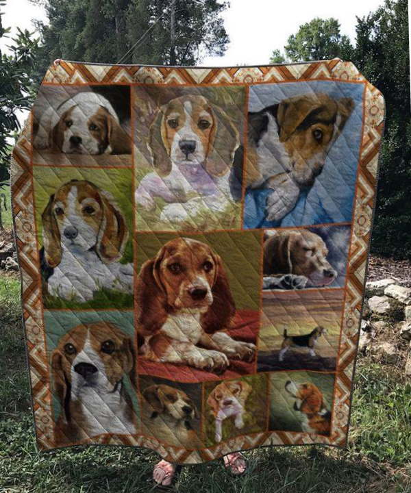 Beagle Dog 3D Quilt Blanket