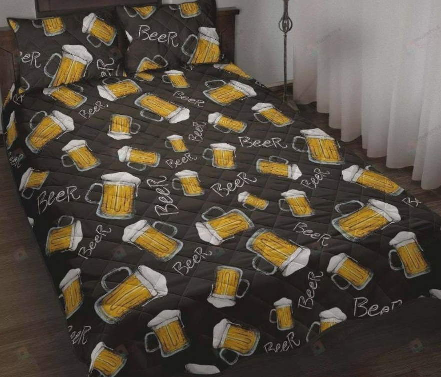 Beer Seamless Pattern 3D Bedding Set