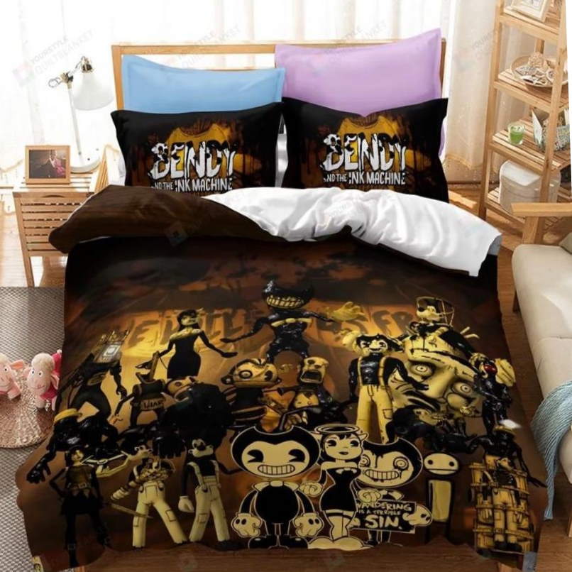 Bendy And The Ink Machine 3D Bedding Set