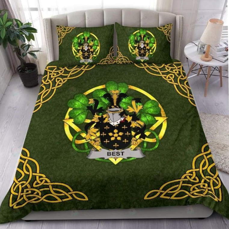 Best Irelan Green Pattern  Bedding Set