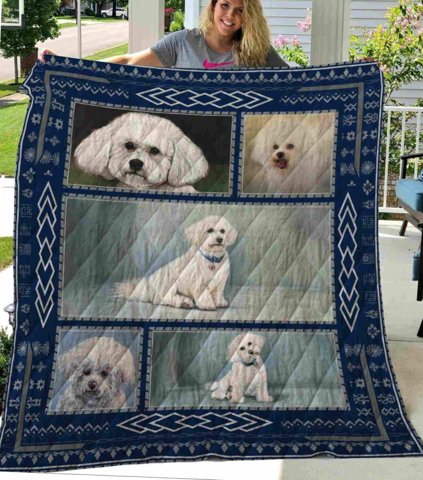 Bichon Frise 3D Quilt Blanket